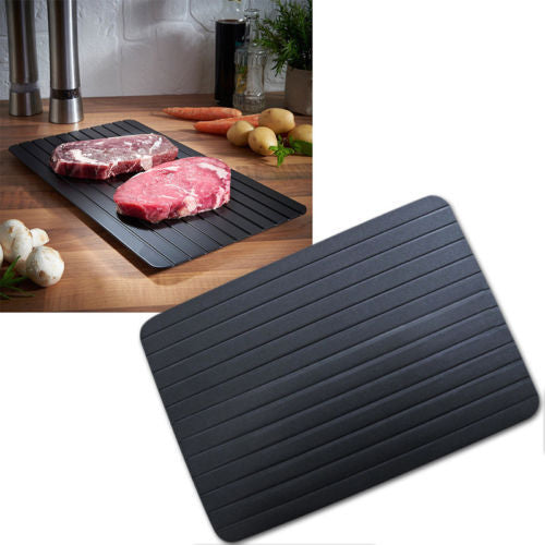 Fast Defrosting Tray Thaw Kitchen Quick Aluminum Thaw Plate